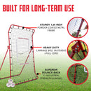 Pitch Back Baseball / Softball Rebounder Pro w/ 3 Progression Weighted Pitching Baseballs