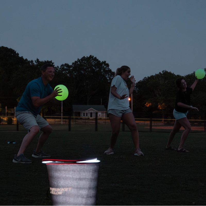 Rukket Glow-in-the-Dark Dodgeball Set with Quick Charger