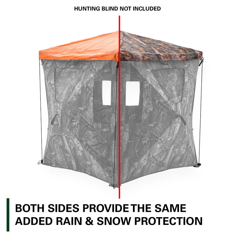 Heavy Duty Rain and Snow Tarp for Hub Style Hunting Blinds