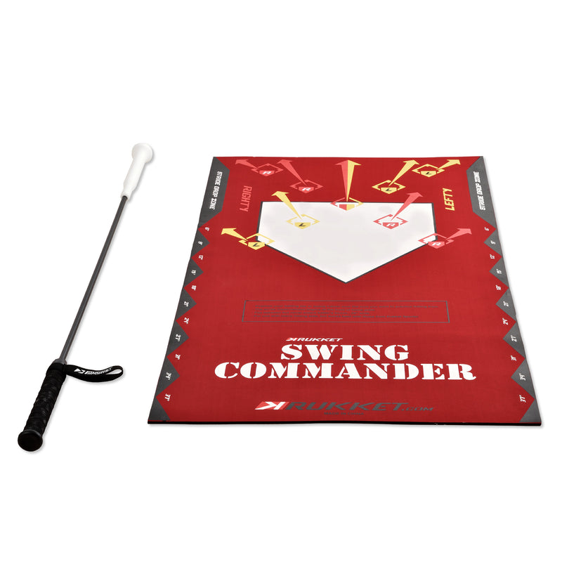 Baseball/Softball Swing Mat with Swing Trainer