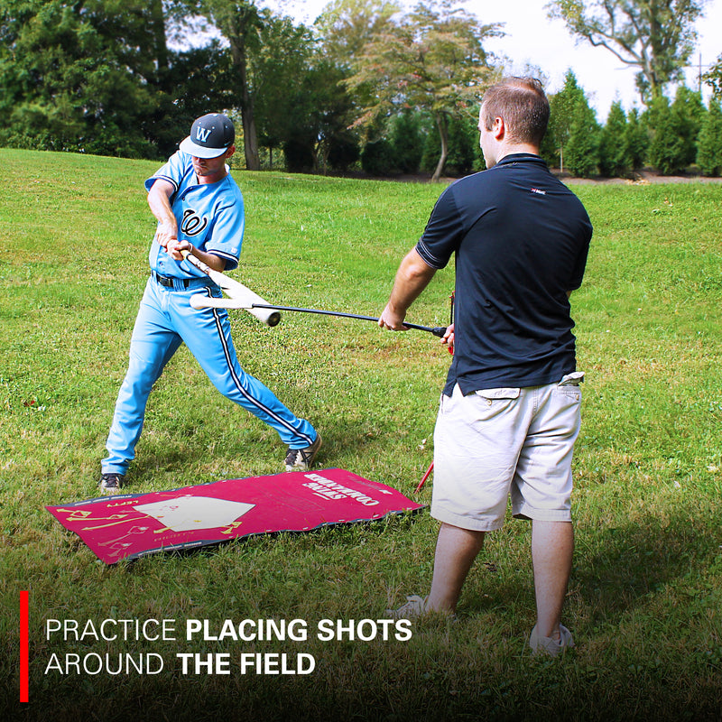 Baseball/Softball Swing Mat with Swing Trainer